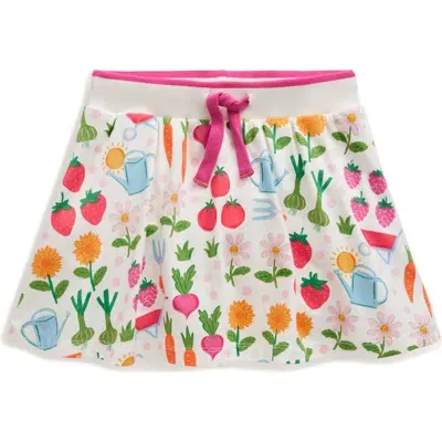 Mini Boden Kids' Garden Print Cotton Skort In Multi Grow Your Own