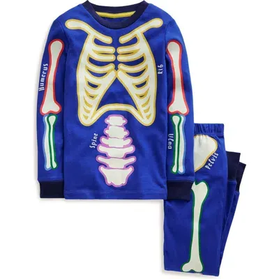 Mini Boden Kids' Skeleton Glow In Blue Skeleton