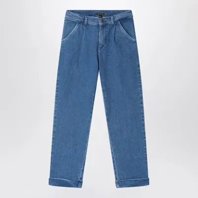 Mini Rodini Kids' Blue Jeans In Organic Denim