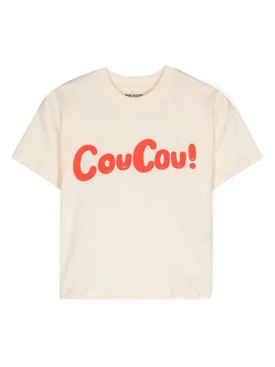 Mini Rodini Kids' Coucou T-shirt In Neutrals