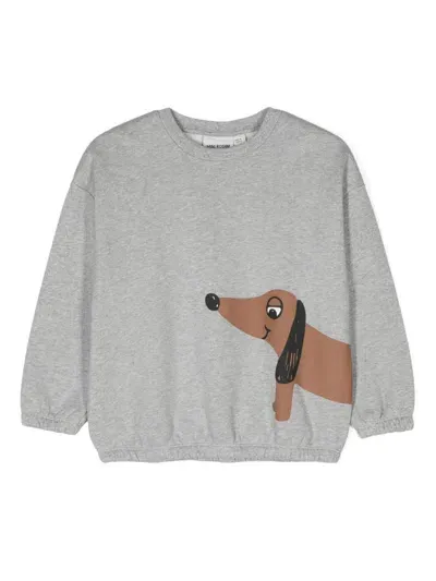 Mini Rodini Kids' Dog Sweatshirt In Grey