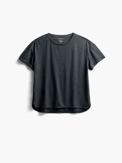 Ministry Of Supply Composite Merino Boxy Tee In Black