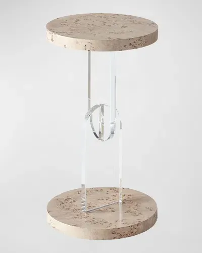 Miranda Kerr Home Tranquility Burl Accent Table In Mappa Burl