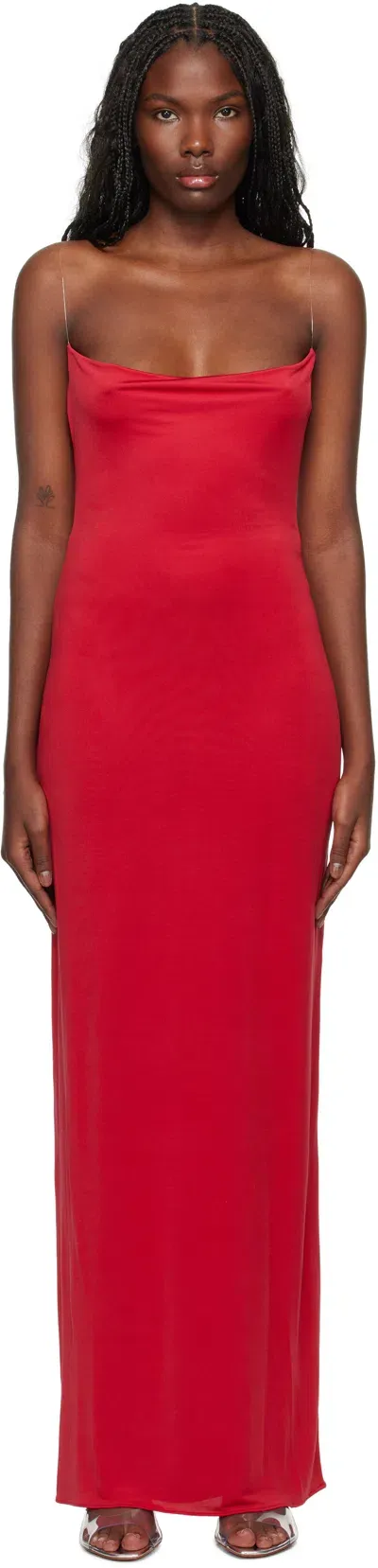 Mirror Palais Red 'the Persona' Maxi Dress