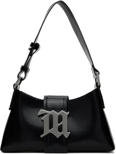 Misbhv Small Leather Shoulder Bag In Black