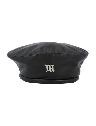 Misbhv Eco Leather Signature Hat In Black