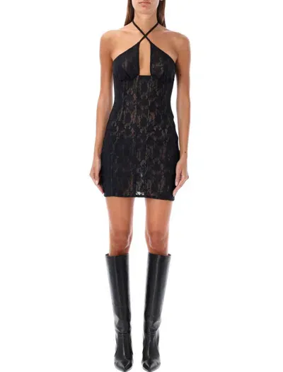 Misbhv Lace Mini Dress In Black