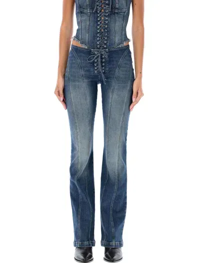 Misbhv Lara Laced Jeans In Blue