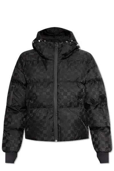 Misbhv Monogrammed Puffer Square Ski Jacket In Black