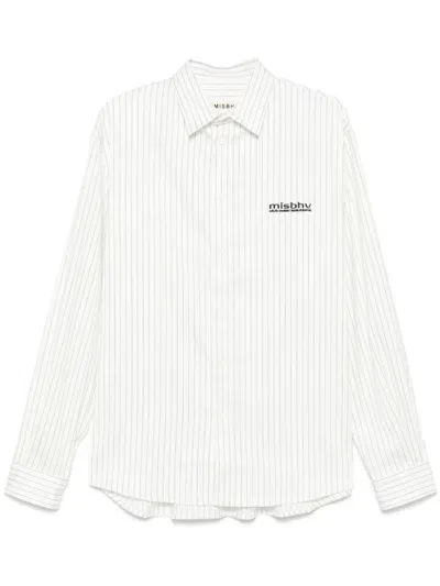 Misbhv Office Overshirt In White