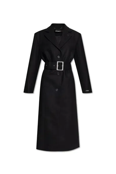 Misbhv Stockholm Belted Waist Coat In Black