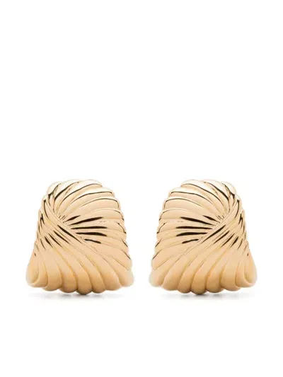 Missoma Oversized Wavy Earrings In Gold