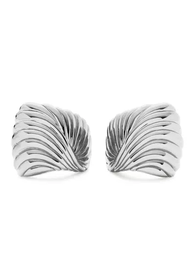 Missoma Ripple Silver-plated Stud Earrings