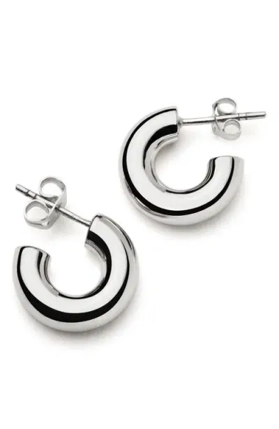 Missoma Small Chubby Hoop Earrings In Metallic