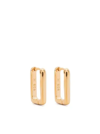 Missoma Small Plain Ovate Earrings In Gold