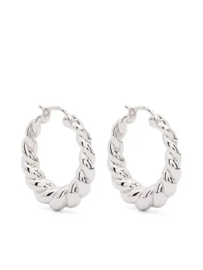 Missoma Twisted Tidal Earrings In Silver