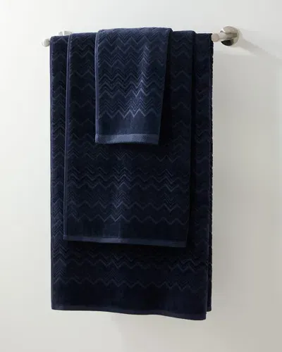 Missoni Chalk Hand Towel In Blue