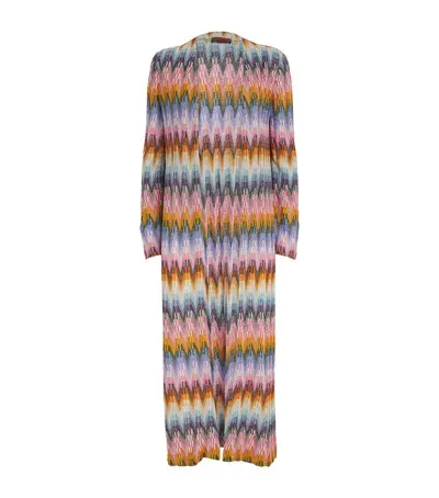 Missoni Chevron Print Cardigan In Multi