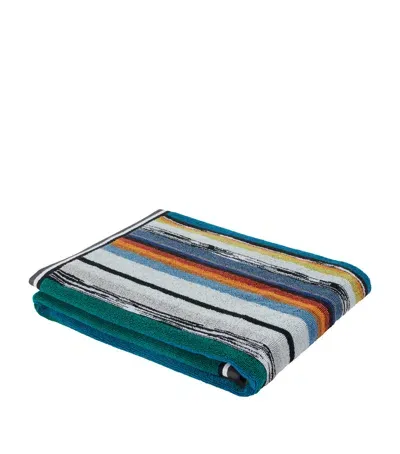 Missoni Cotton Wooden Bath Towel In Multi