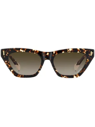 Missoni Eyewear Tortoiseshell-effect Cat-eye Sunglasses In Black