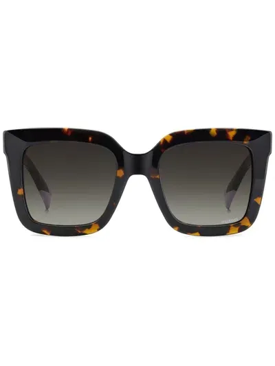 Missoni Eyewear Tortoiseshell-effect Square Sunglasses In Multi