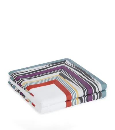 Missoni Framed Flame Oxford Pillowcase Pair In Multi