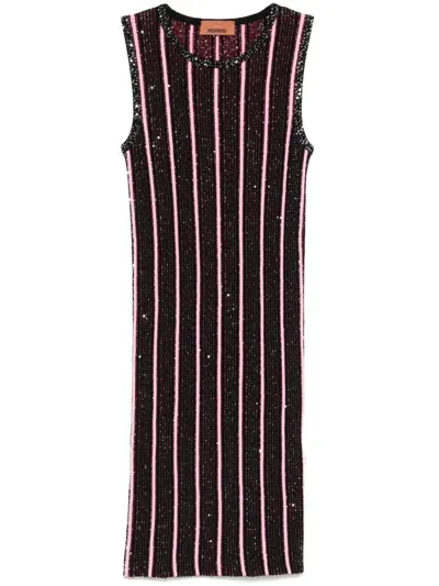 Missoni Geripptes Minikleid Mit Pailletten In Multi