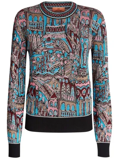 Missoni Jacquard Sweater In Multicolor