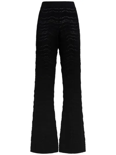 Missoni Knitted Trousers In Black