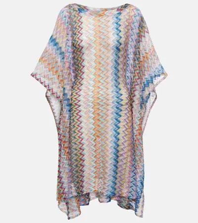 Missoni Metallic Knit Beach Cover-up In Multicoloured