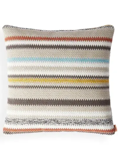 Missoni Blurred Zigzag Cushion (40cm X 40cm) In Neutrals