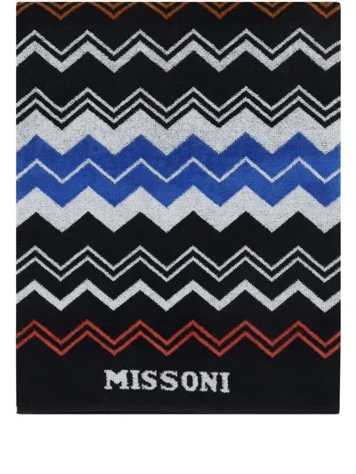 Missoni Neoclassic Beach Towel In Black