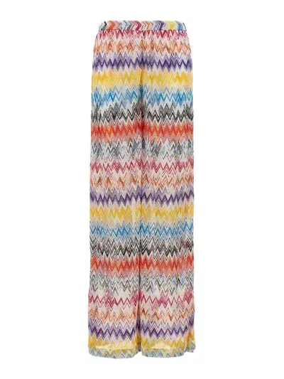 Missoni Patterned Pants In Multicolour