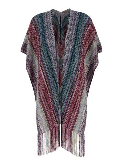 Missoni Poncho Lurex In Multicolor