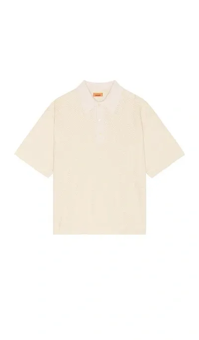 Missoni Short Sleeve Polo In Neutral