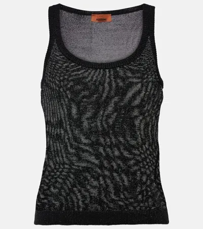 Missoni Squined Striped Tank Top In Multicoloured