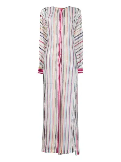 Missoni Striped Beach Cover-up In Neutrals