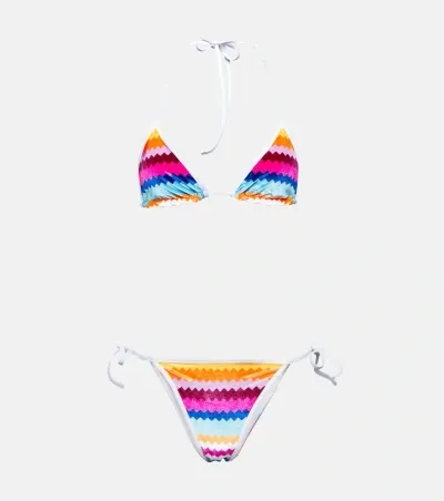 Missoni Zig Zag Bikini In Blue