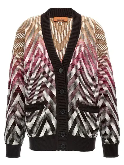 Missoni Zig Zag Cardigan In Multicolor