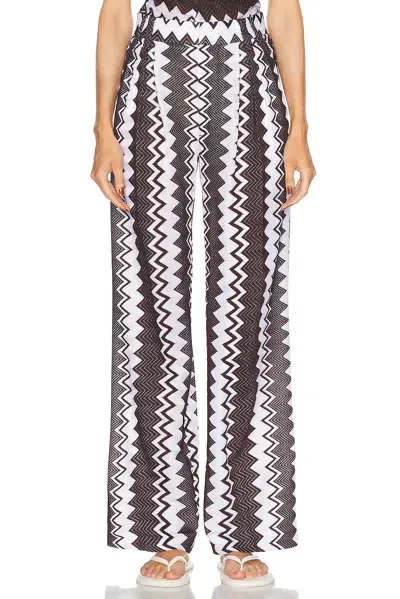 Missoni Zig Zag Wide Leg Trouser In Bunt