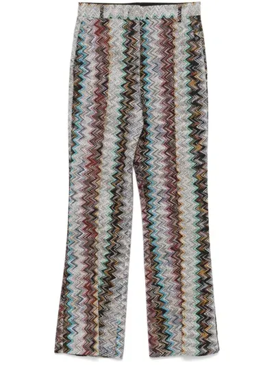 Missoni Zigzag-design Trousers In Multicolor