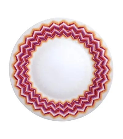 Missoni Zigzag Jarris Charger Plate In Pink