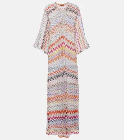 Missoni Zigzag Pattern Long Cover-up In Multicolour