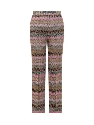 Missoni Zigzag Pattern Flared Pants In Multi