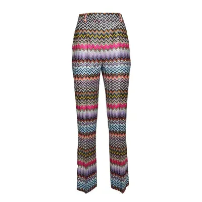 Missoni Zigzag Printed Trousers In Multicolor