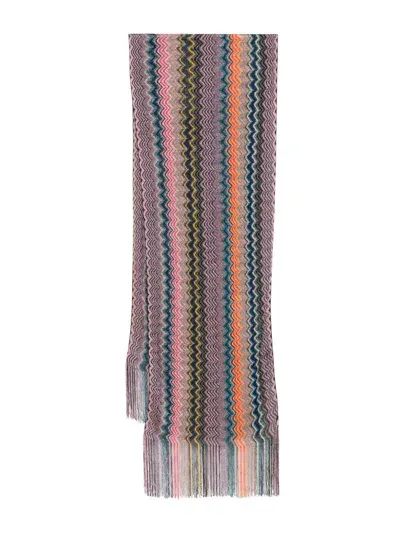 Missoni Zigzag Scarf In Multicolor