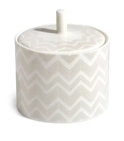 Missoni Zigzag Sugar Pot In Neutral