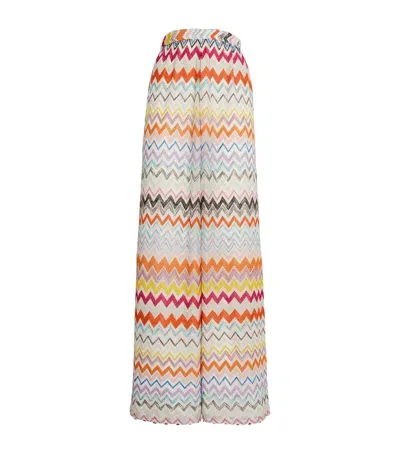 Missoni Zigzag Wide-leg Trousers In Multi