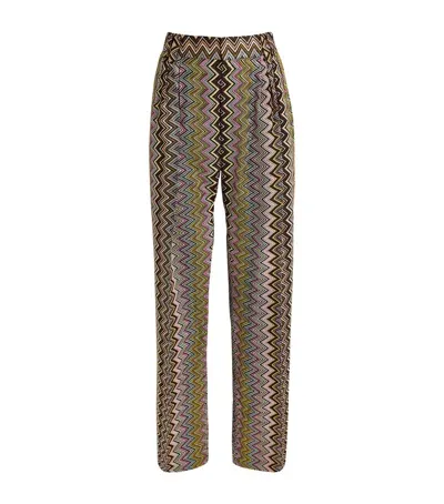 Missoni Zigzag Wide-leg Trousers In Multi