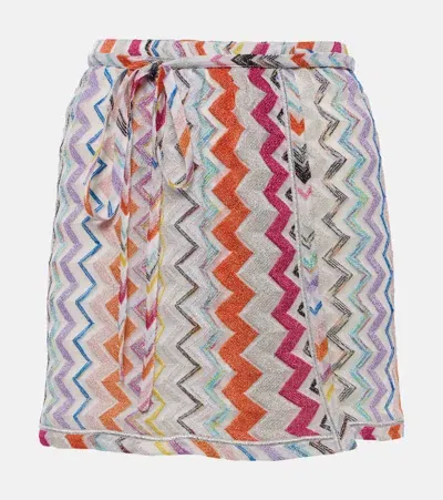 Missoni Zigzag Wrap Skirt In Multi